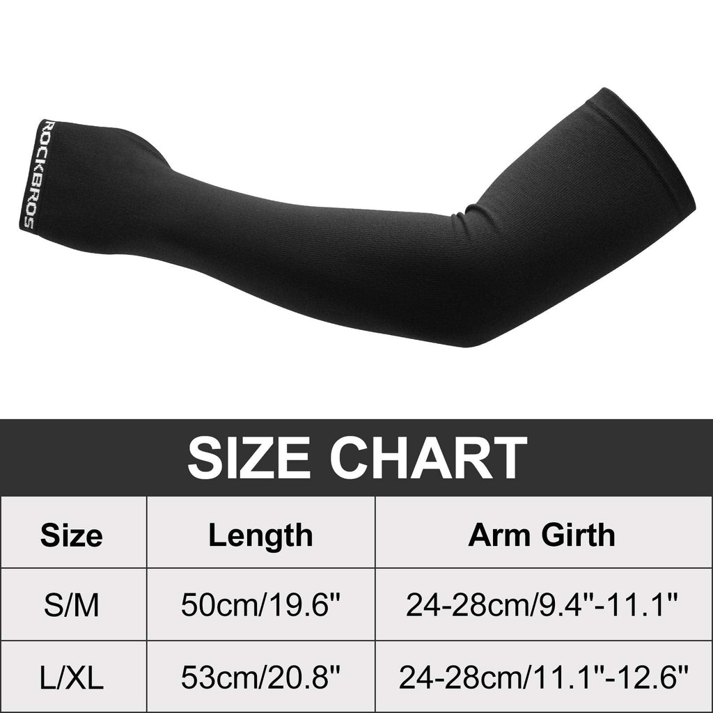 ROCKBROS Winter Knit Arm Warmers, Long Fingerless Sleeves for Women Men