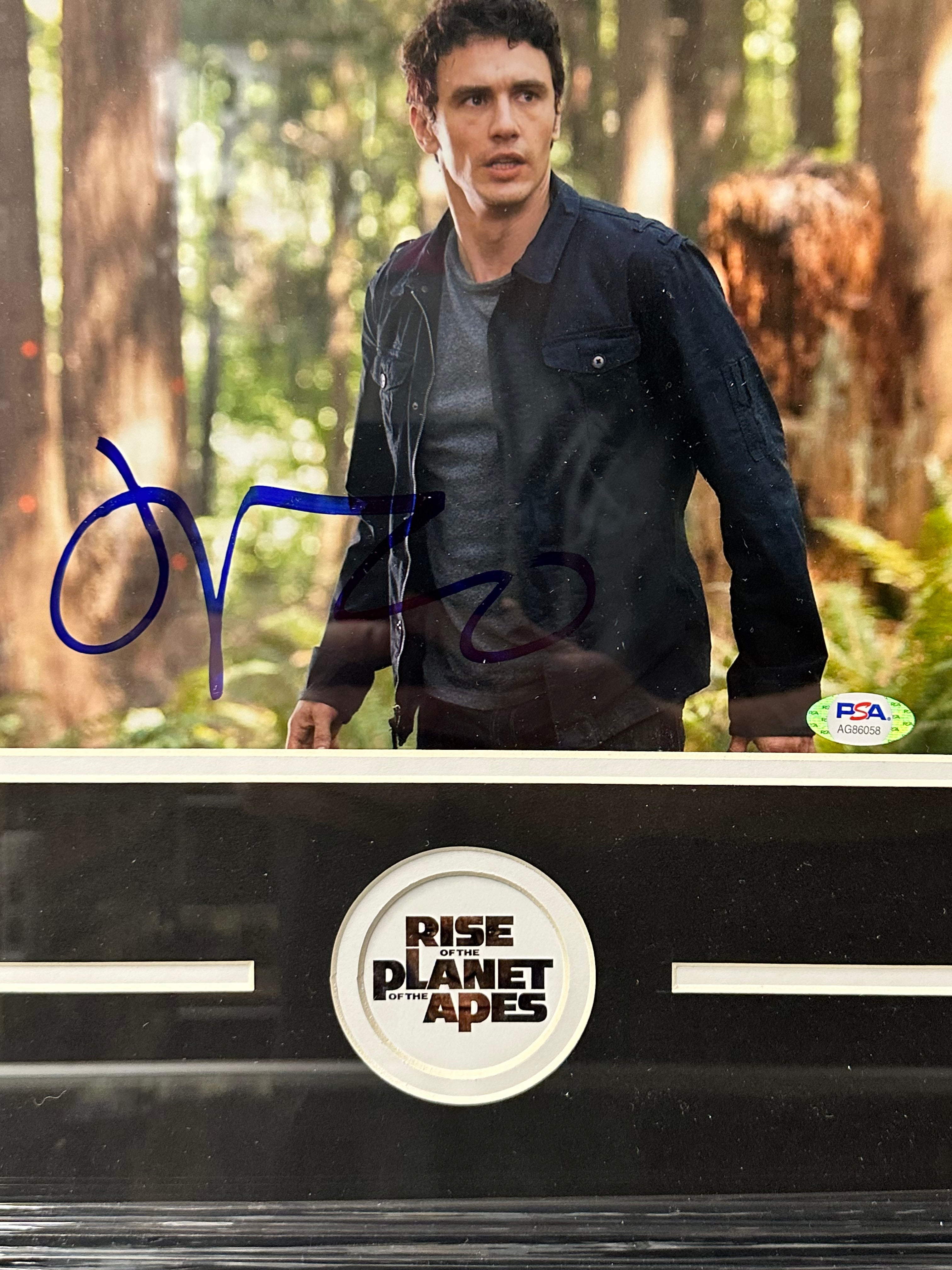 James Franco Signed & Framed 8X10 Rise Of The Planet Of The Apes Photo With PSA/DNA COA
