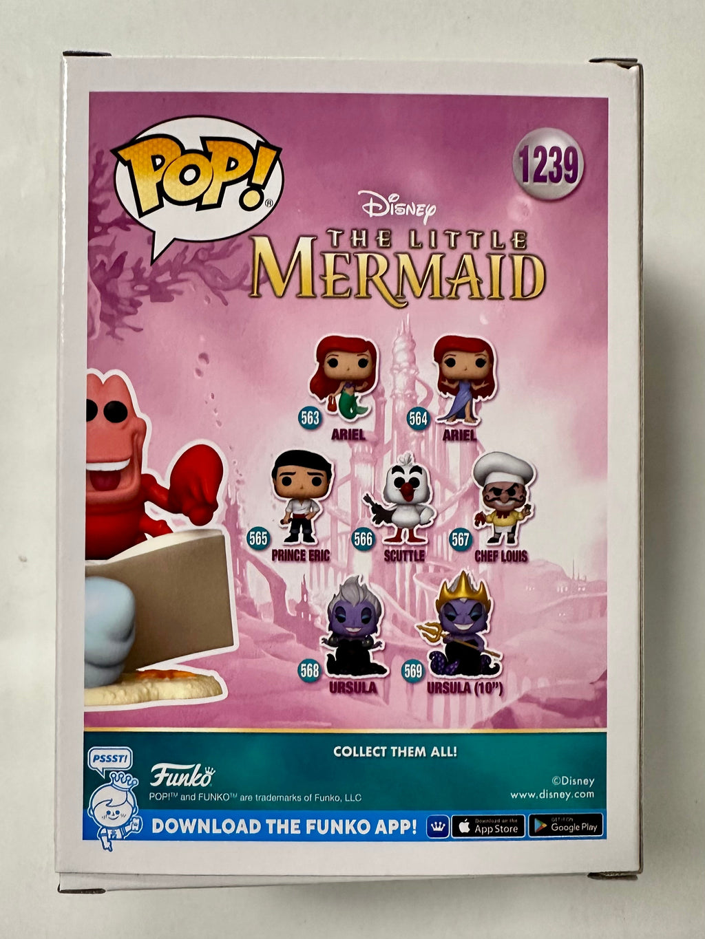 Funko Pop! Disney Conductor Sebastian #1139 The Little Mermaid 2022 EE Exclusive