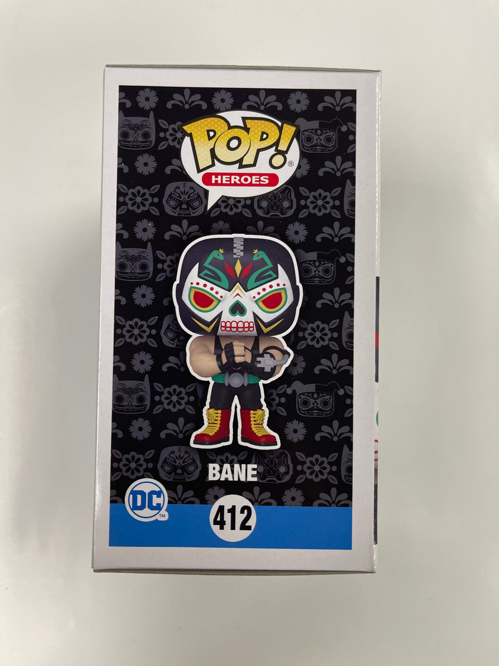 Funko Pop! DC Heroes Dia De Los Muertos Bane #412 Day Of The Dead Glow EE Exclusive