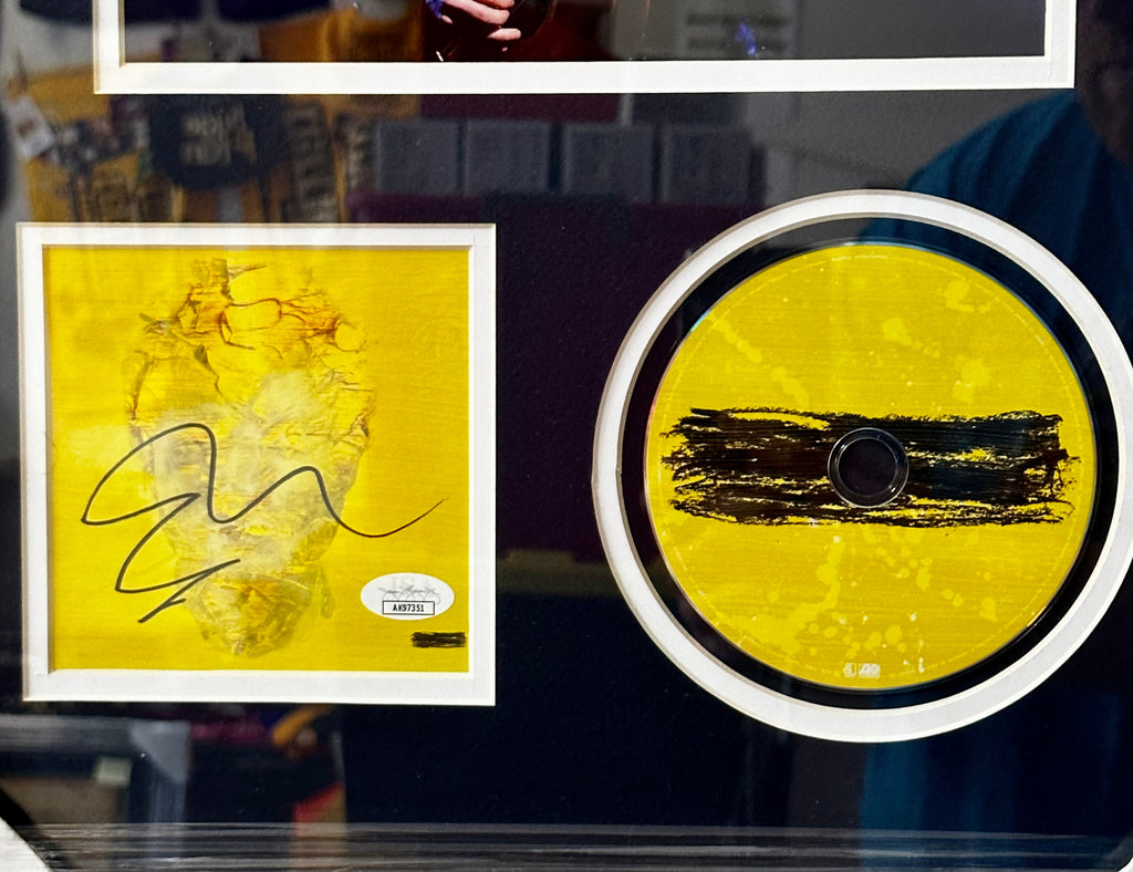 Ed Sheeran Signed & Custom Framed Subtract CD Cover & CD With JSA COA