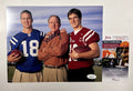 Archie Manning With Sons Peyton & Eli Signed 8X10 Photo With JSA COA