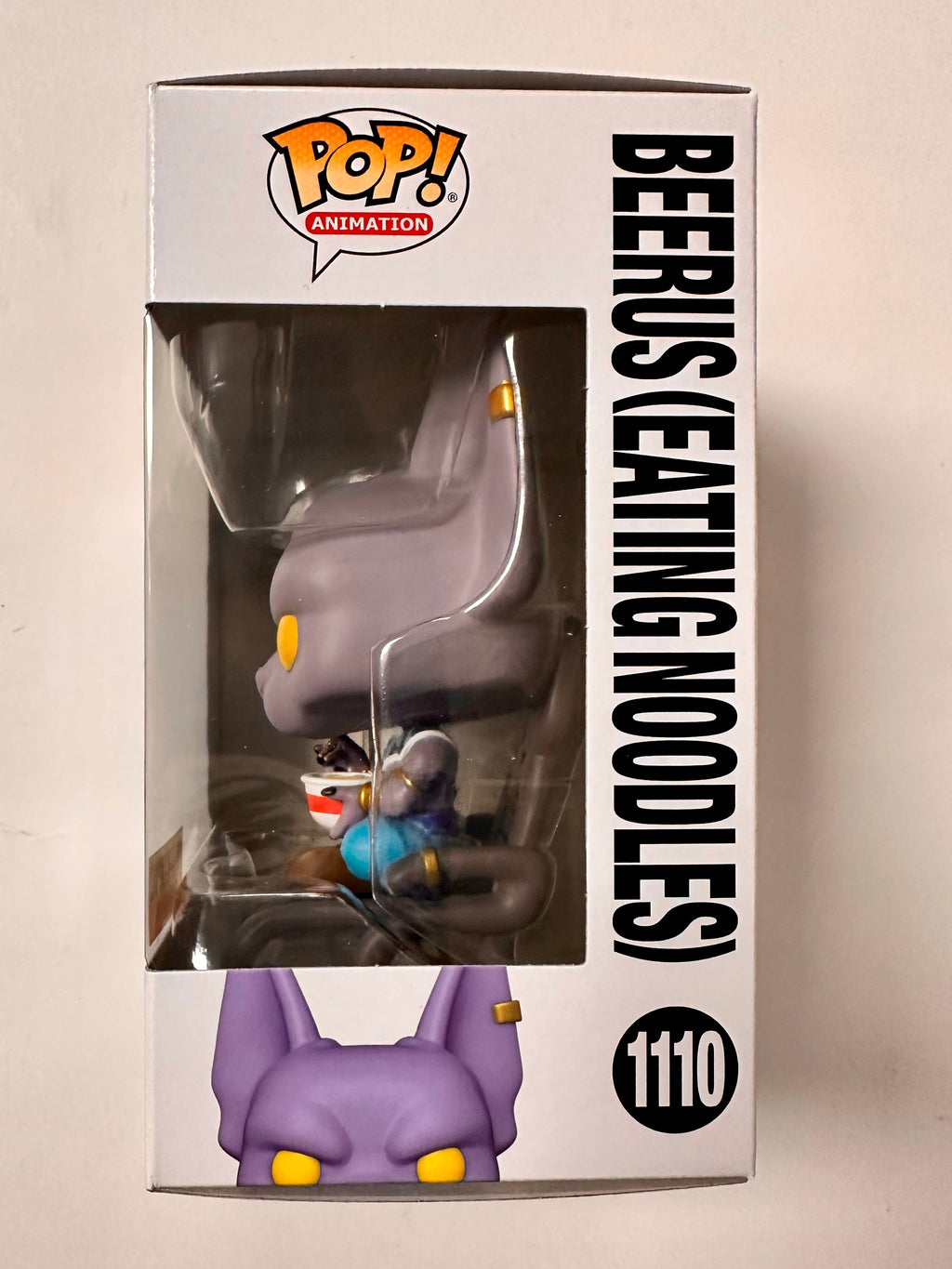 Funko Pop! Animation Beerus Eating Noodles #1110 Dragon Ball Super HT Exclusive