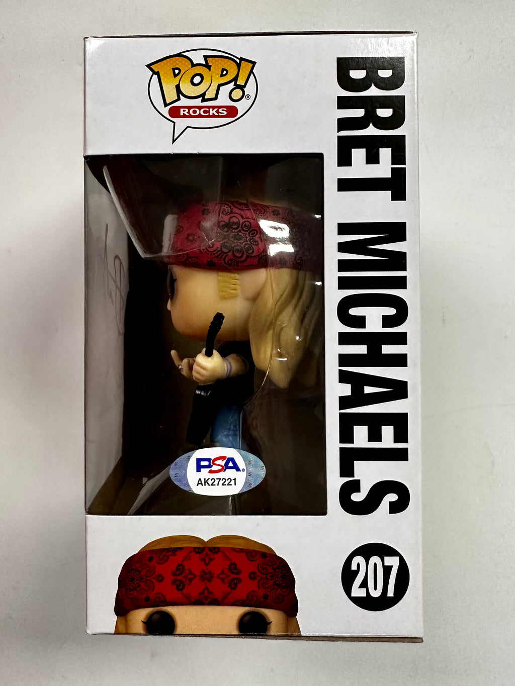 Bret Michaels Signed Autographed Poison Funko Pop! #207 With PSA/DNA COA