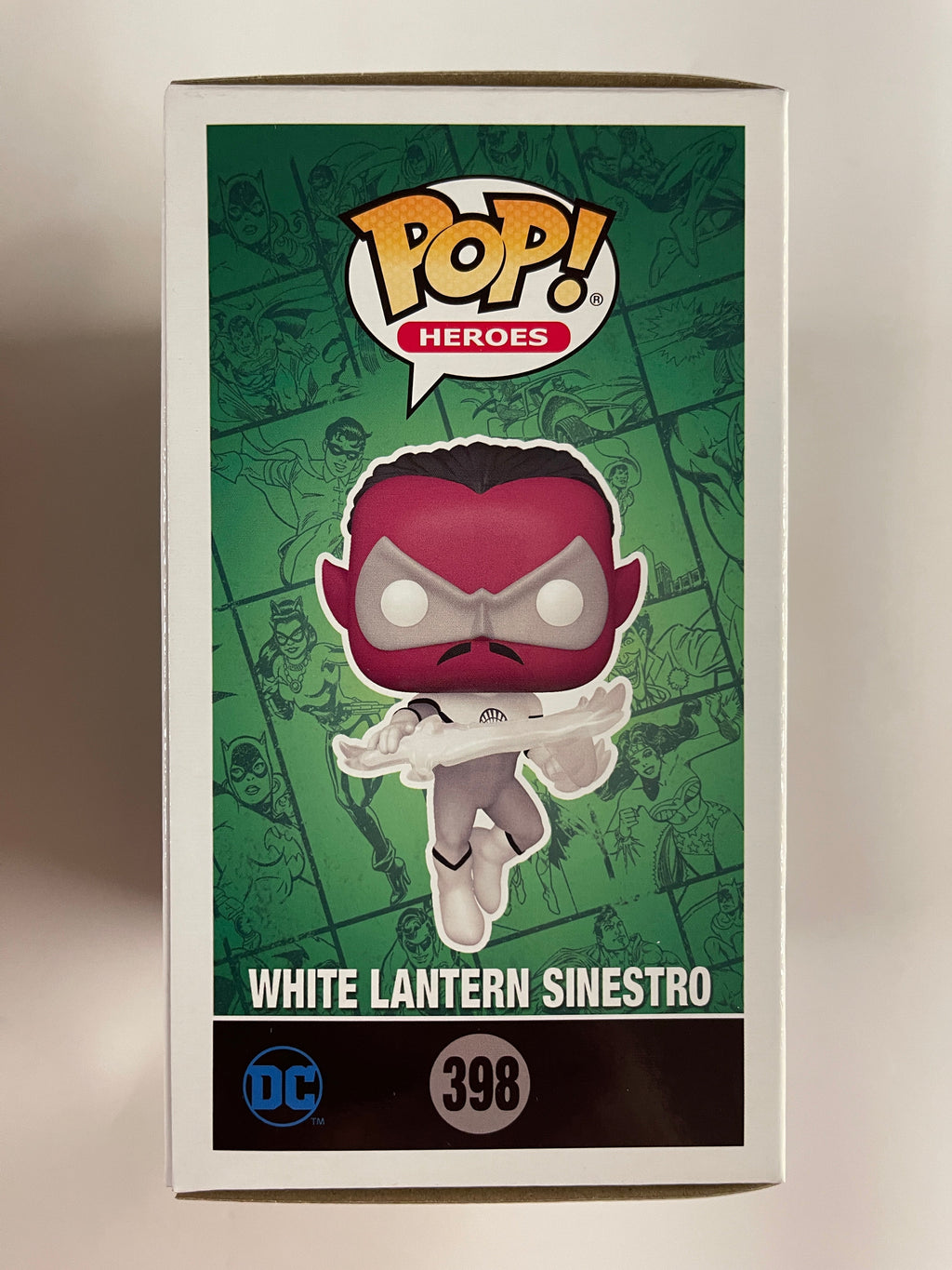 Funko Pop! DC Heroes White Lantern Sinestro #398 SDCC 2021 Funkon Exclusive