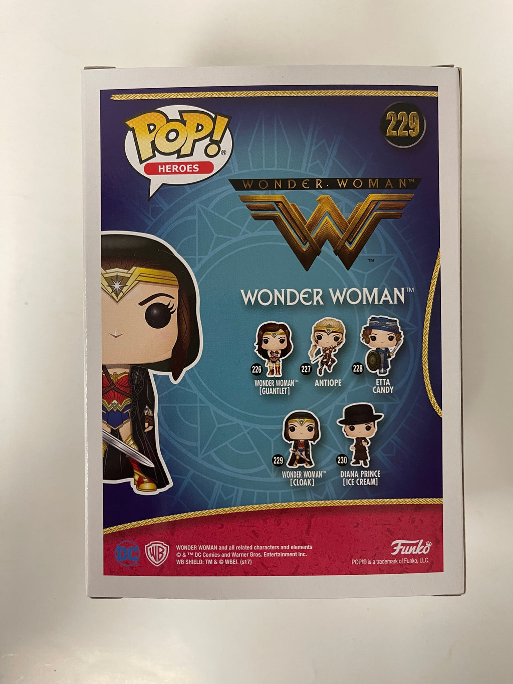 Funko Pop! DC Heroes Wonder Woman With Cloak (Sepia) #229 Vaulted 2017 Exclusive