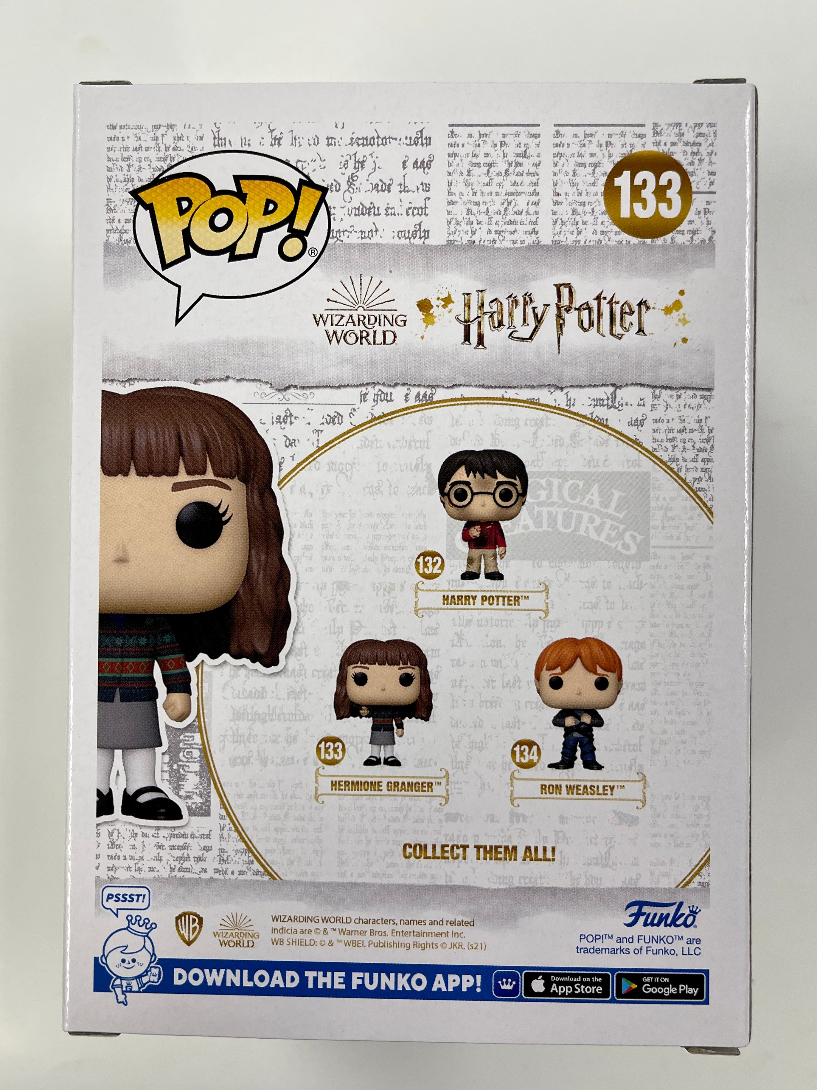 Funko Pop! Hermione Granger #133 Wizarding World Of Harry Potter Sorcerer’s Stone