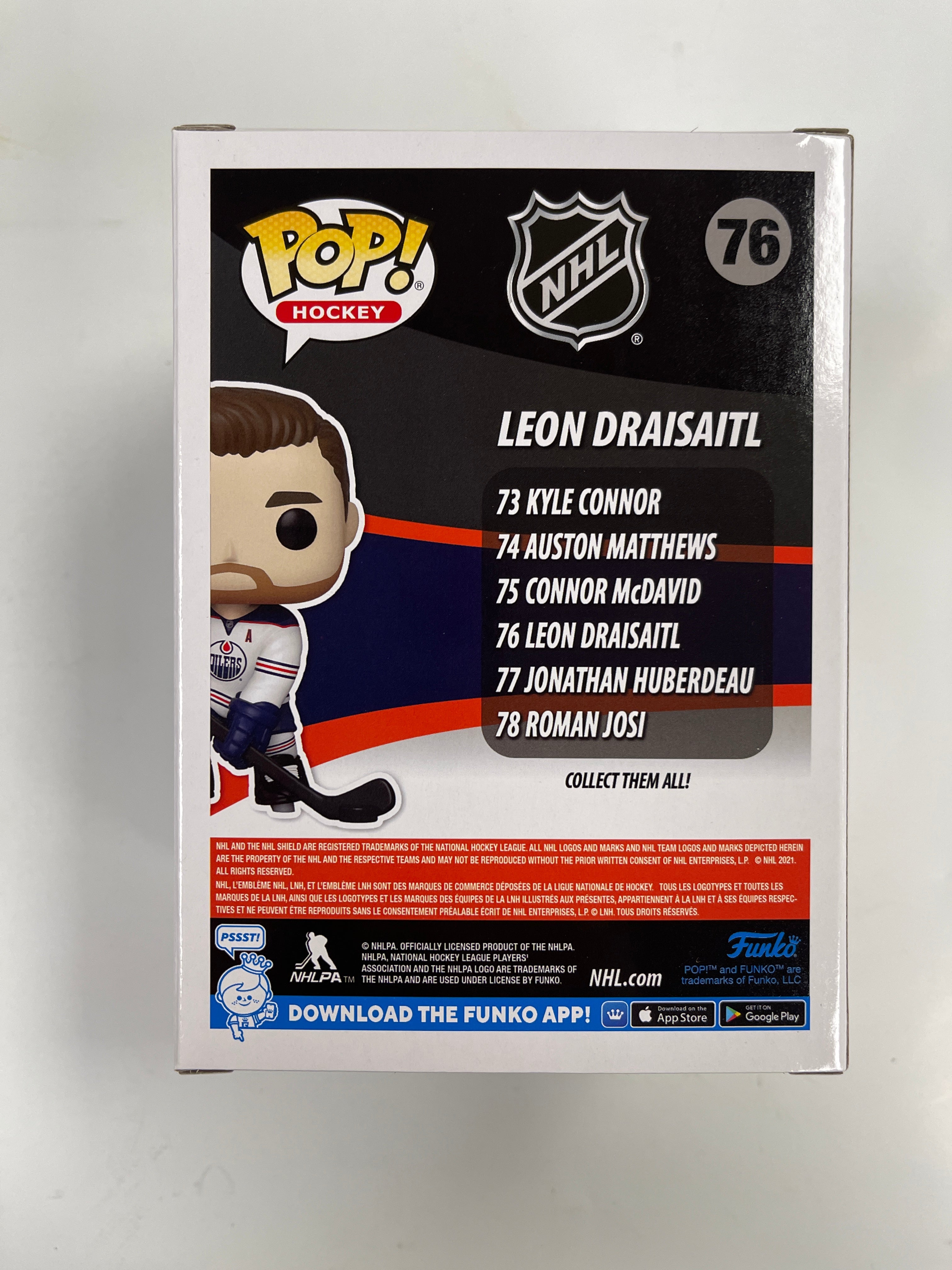 Funko Pop! Hockey Forward Leon Draisaitl #76 NHL Edmonton Oilers 2021