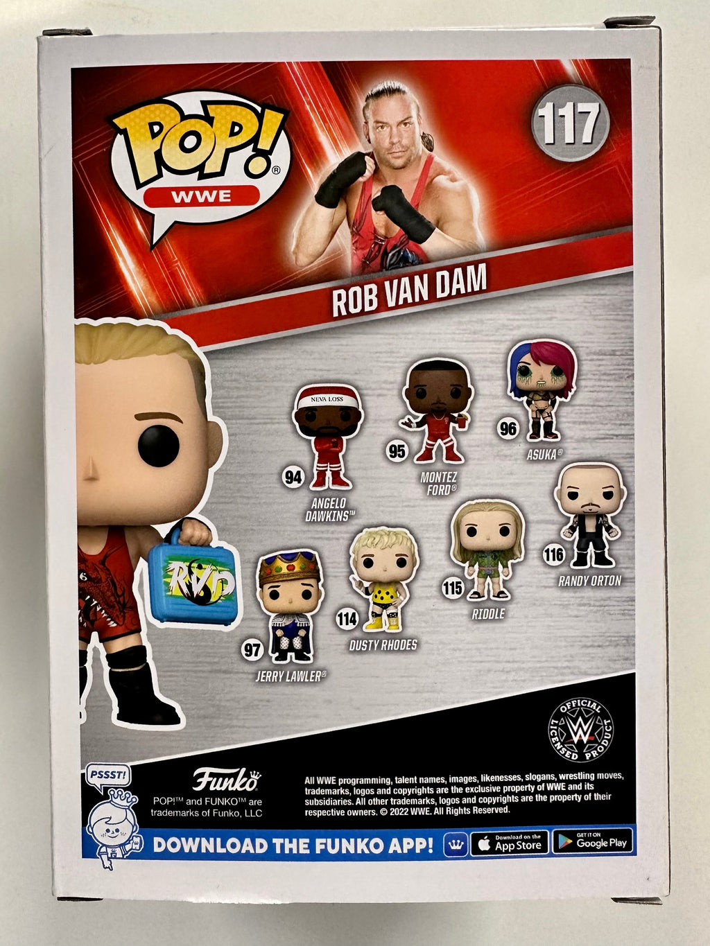 Rob Van Dam Signed WWE Wrestling Funko Pop! & Pin Money in the Bank Exclusive #117 With JSA COA