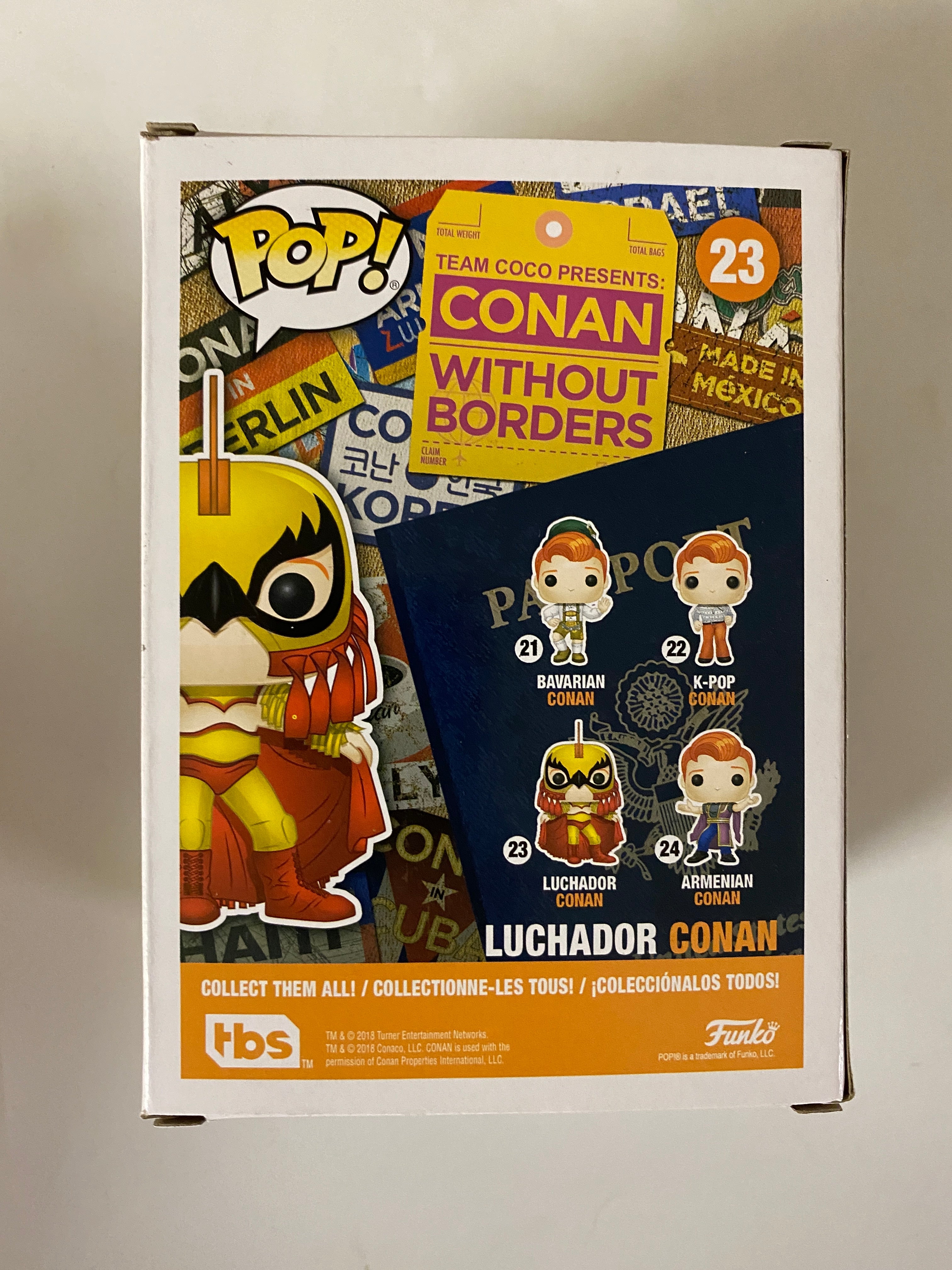 Funko Pop! Television Luchador Conan O'Brien #23 Gamestop 2019 Vaulted Exclusive