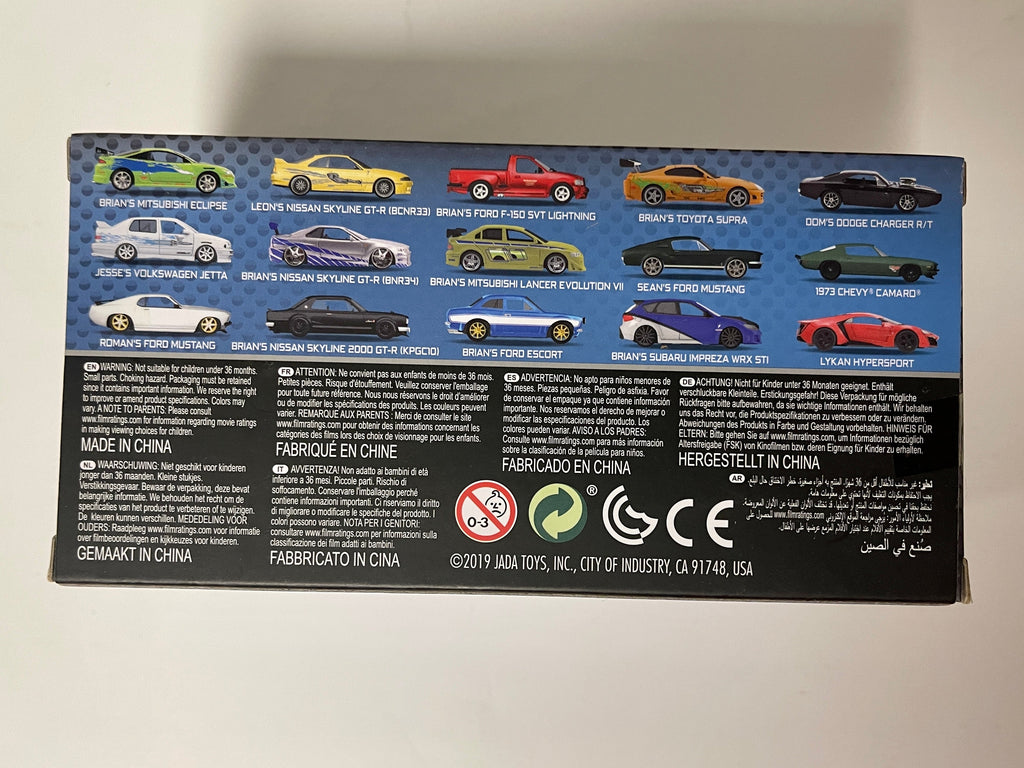 Jada Toys Fast and Furious Dom's Black Dodge Charger R/T 1:32 Scale Die-Cast