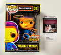 James Jude Courtney Signed Black Light Michael Myers Halloween Funko Pop! #03 Exclusive With JSA COA