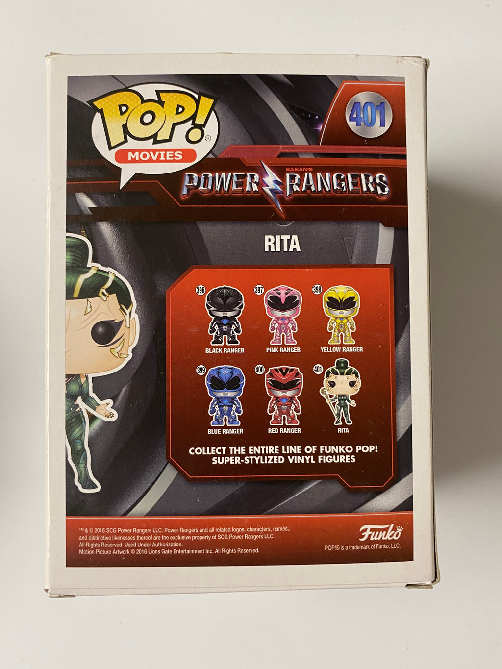 Funko Pop! Movies Rita Repulsa #401 Power Rangers Vaulted 2016 HT Exclusive