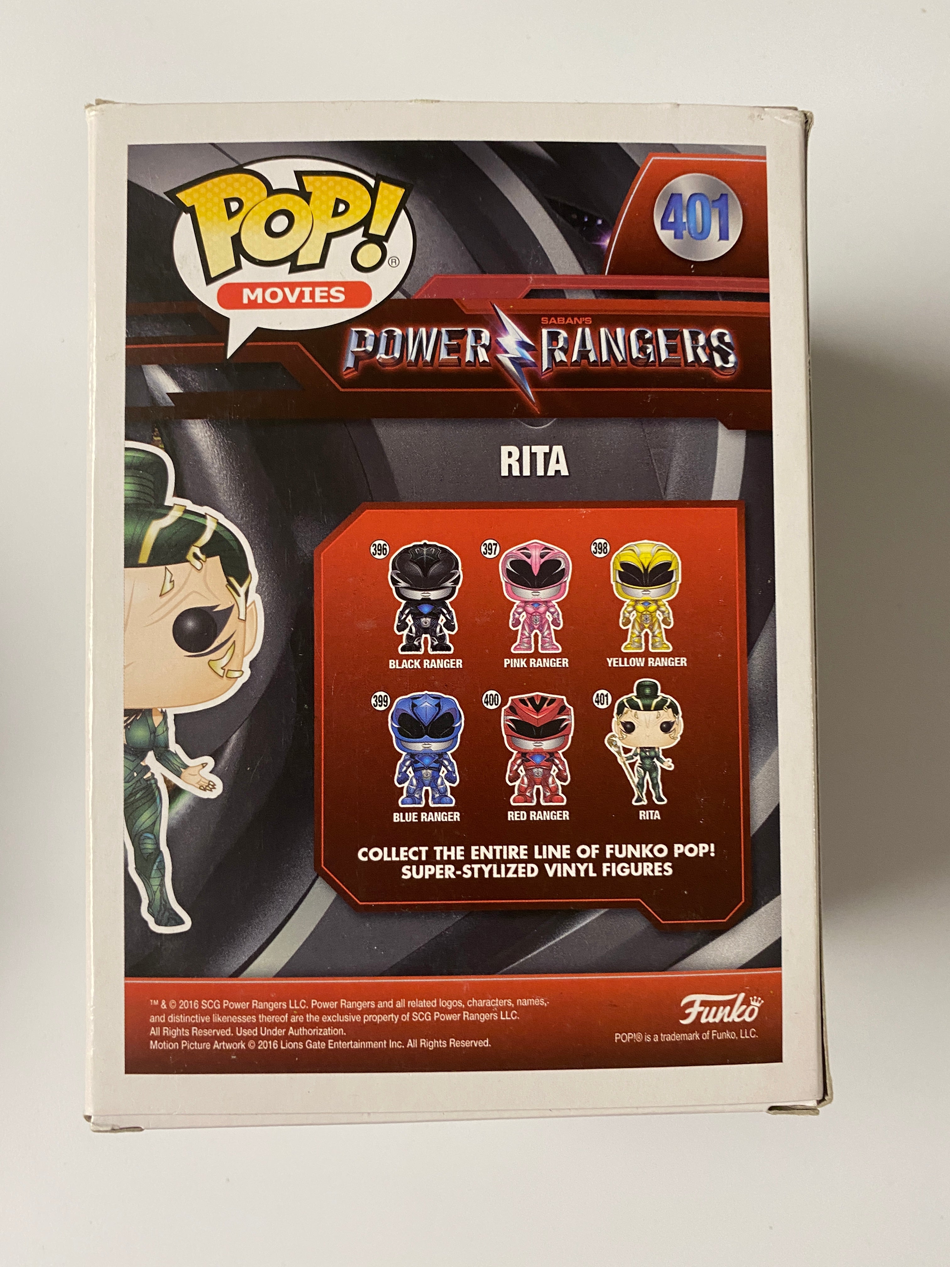 Funko Pop! Movies Rita Repulsa #401 Power Rangers Vaulted 2016 HT Exclusive