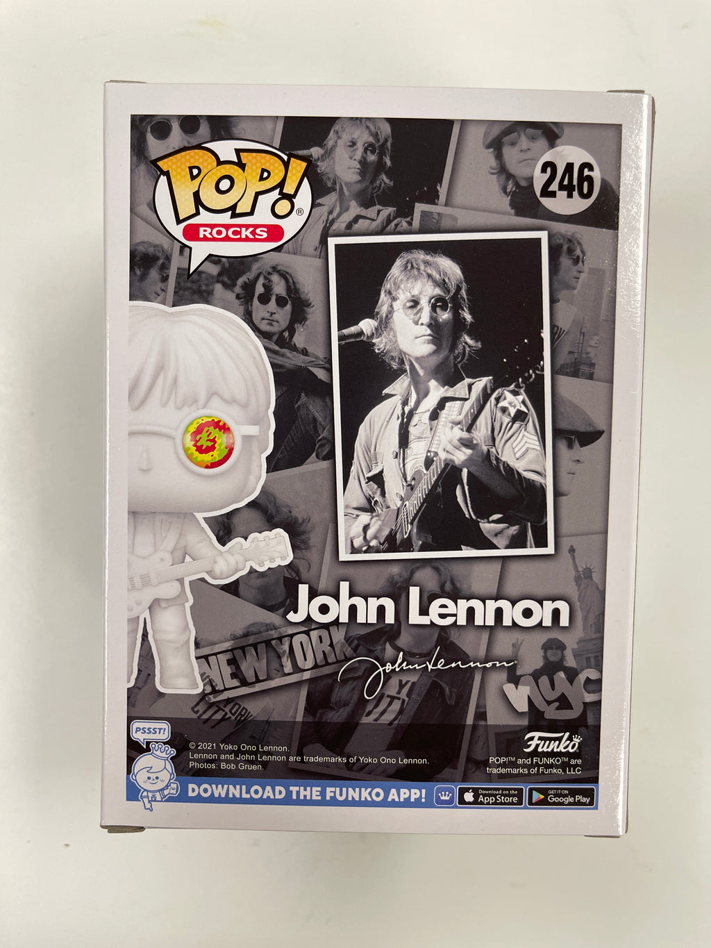 Funko Pop! Rocks John Lennon With Psychodelic Shades #246 EE Exclusive 2021 Beatles
