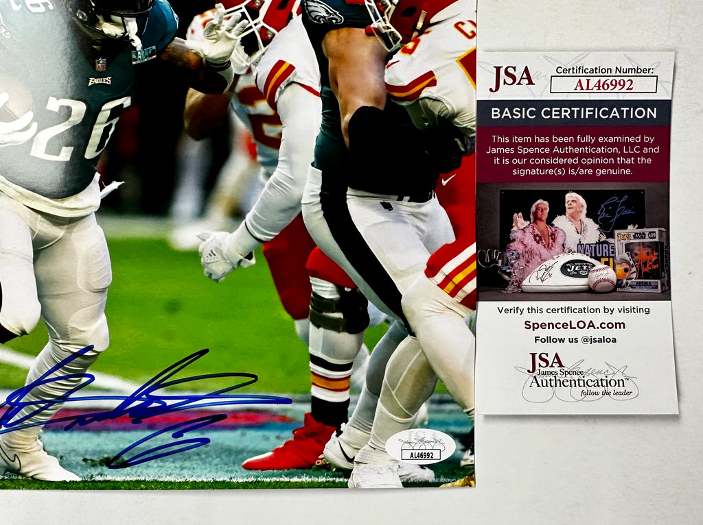 Miles Sanders Signed Philadelphia Eagles RB 8x10 NFL Photo With JSA COA