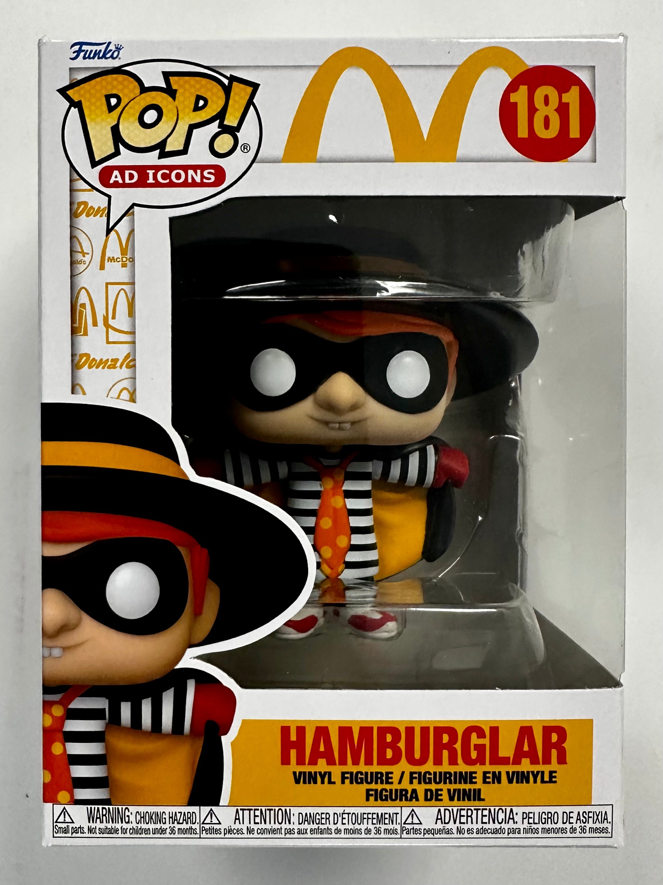 Funko Pop! Ad Icons The Hamburglar #181 McDonalds Fast Food Mascot 2023