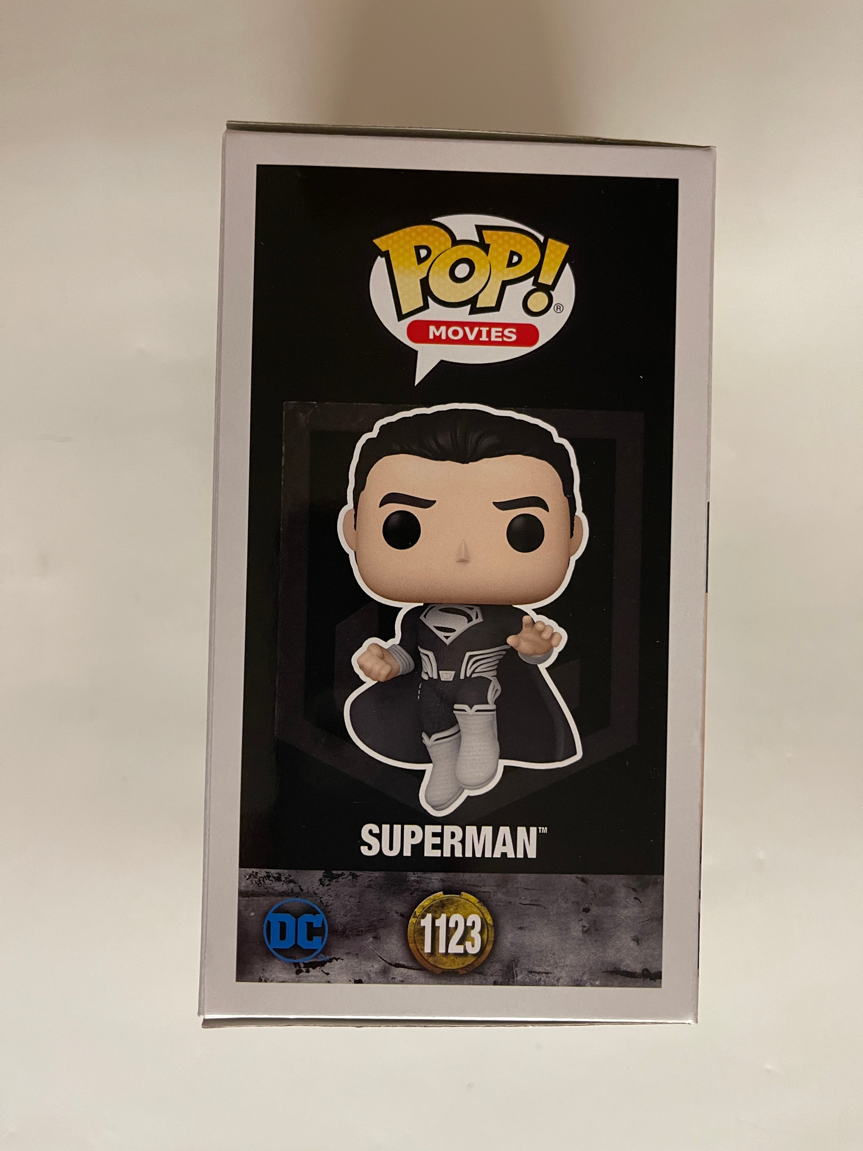Funko Pop! Movies Superman In Black Suit #1123 Snyder's Cut Justice League DCEU