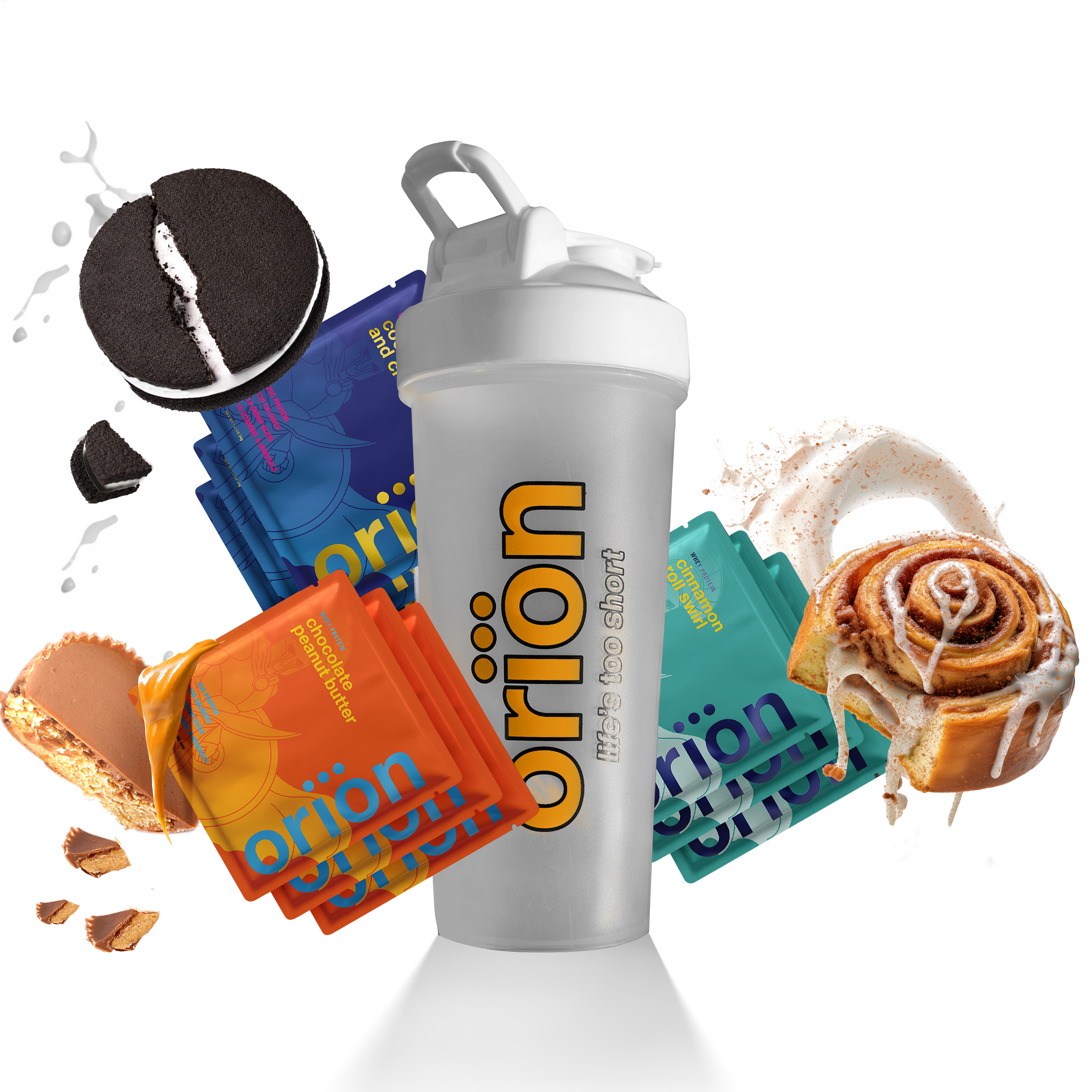 9 Loaded Protein Samples + Shaker Bottle