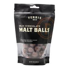 Ferris Nut Co. - Chocolate Malt Balls, 10 oz (Pack of 12) - Candy Coated Treat