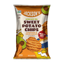 Jacksons - Sweet Wavy Cheddar Potato Chips, 5 oz (Pack of 12) - Gluten-Free Snack