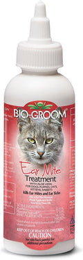 Bio-Groom Medication for Ear Mites for Dogs & Cats, 4-fl oz bottle - CLEARANCE