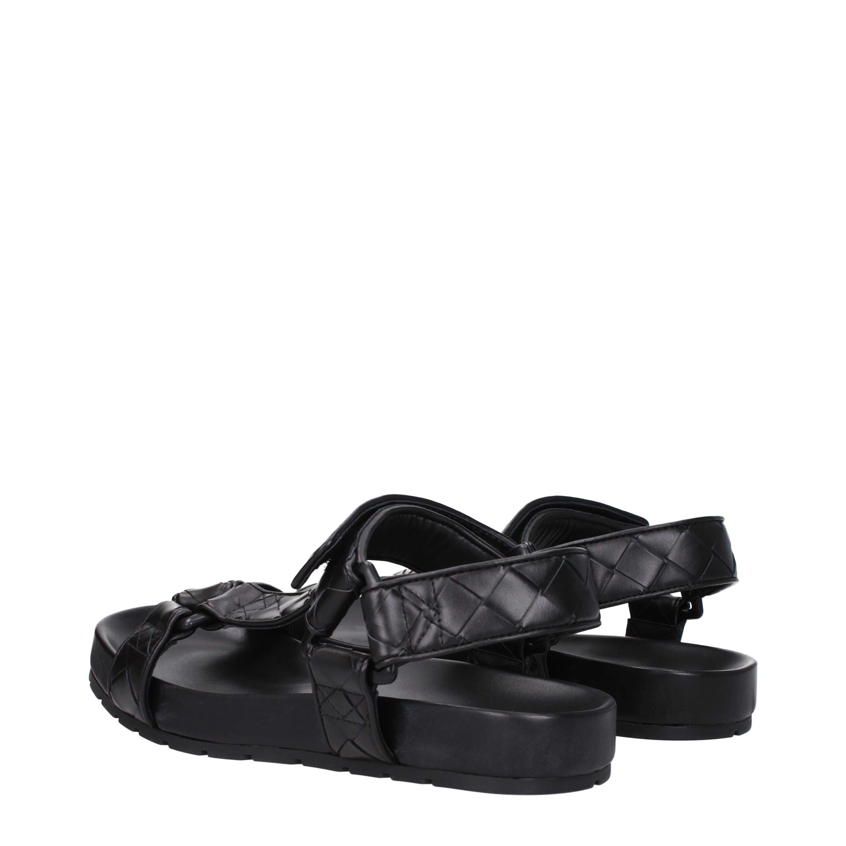 Bottega Veneta Sandali Uomo Pelle Nero