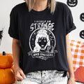 I Myself Am Strange And Unusual Retro Halloween Vintage Gothic Design Comfort Colors Tee