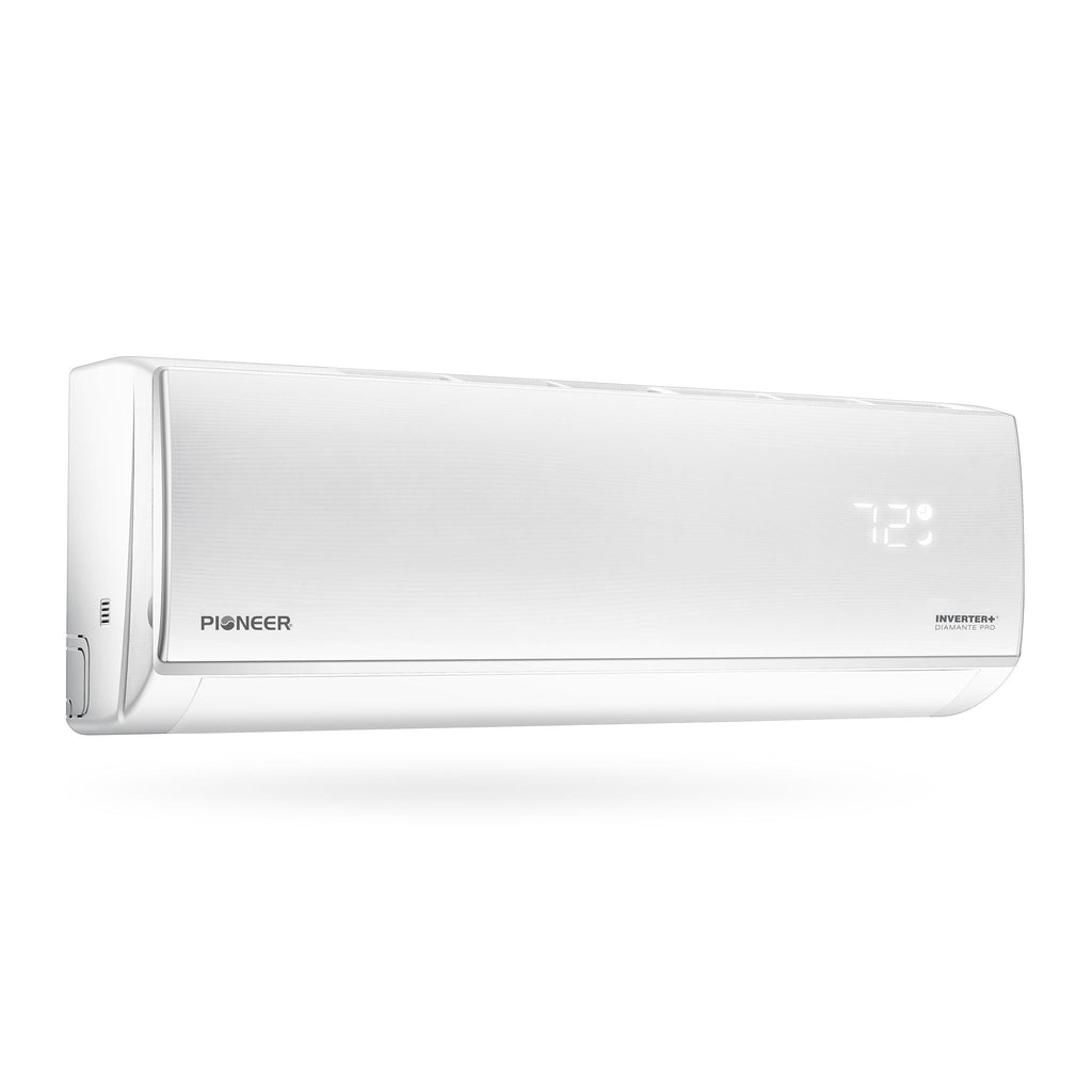 Pioneer® Diamante Pro™ 9,000 BTU 19 SEER2 115V High-Wall Ductless Energy-Star Mini-Split Air Conditioner Inverter Heat Pump with 16 Ft. Kit