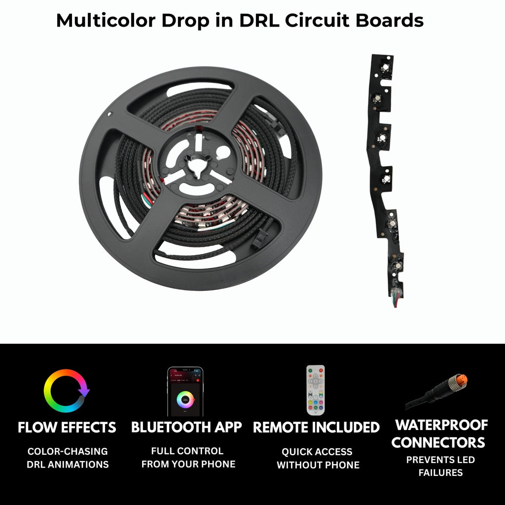 Infiniti Q50 Multicolor Flow DRL Boards (2014 - 2024) - PhishStones Products