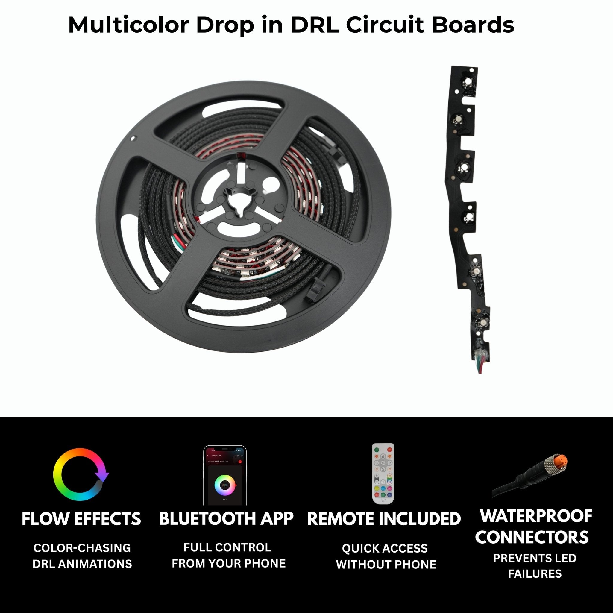 Infiniti Q50 Multicolor Flow DRL Boards (2014 - 2024) - PhishStones Products