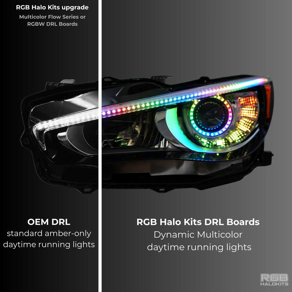 Infiniti Q50 Multicolor Flow DRL Boards (2014 - 2024) - PhishStones Products