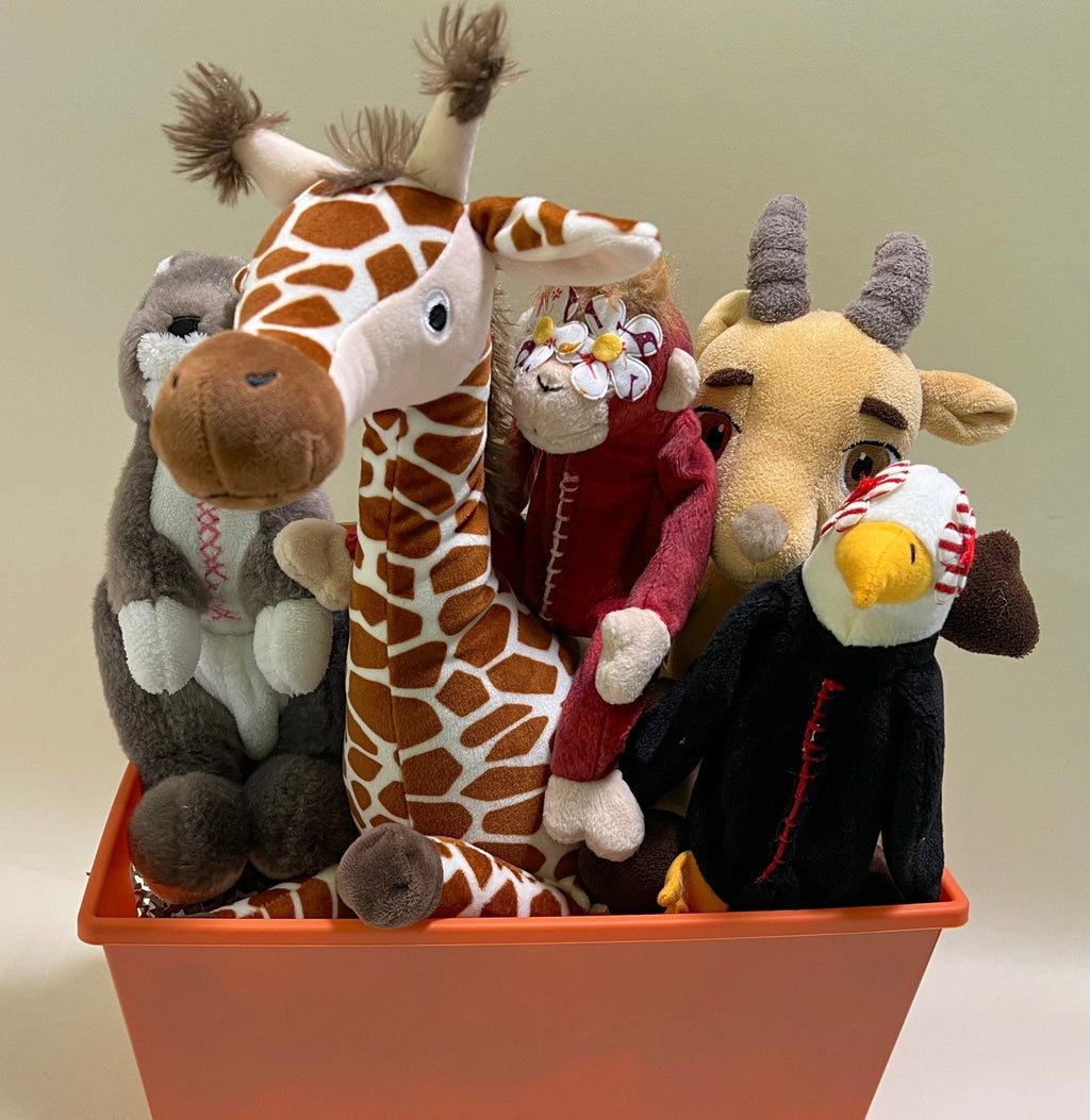Into the Wild Dog & Puppy Gift Basket: 3 Sizes / Choice of Squeak or Non-Squeak