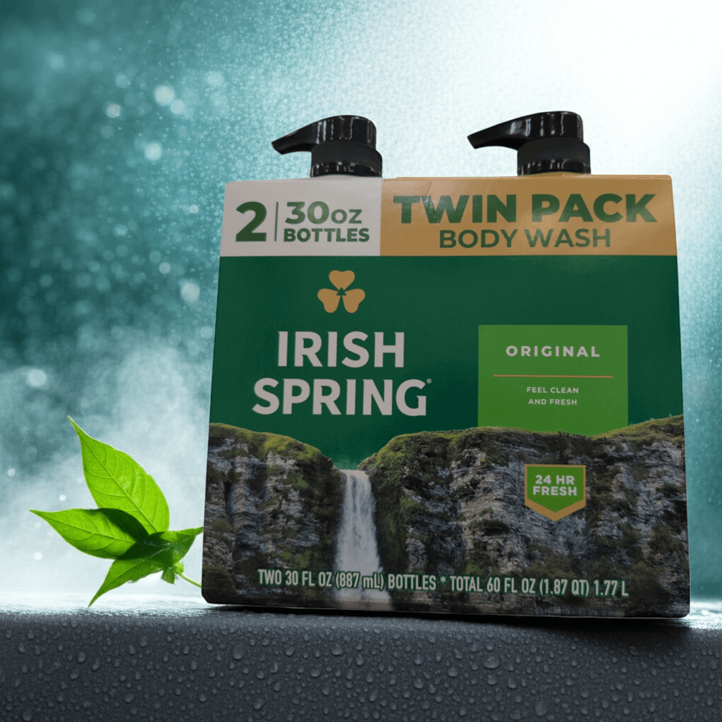 Irish Spring Body Wash for Men, Original Clean 2 Pack 30 oz - PhishStones Products