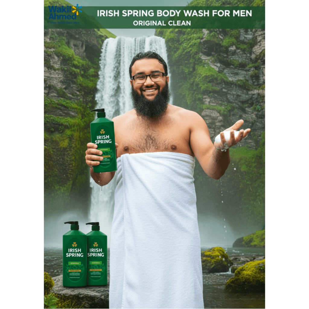 Irish Spring Body Wash for Men, Original Clean 2 Pack 30 oz - PhishStones Products