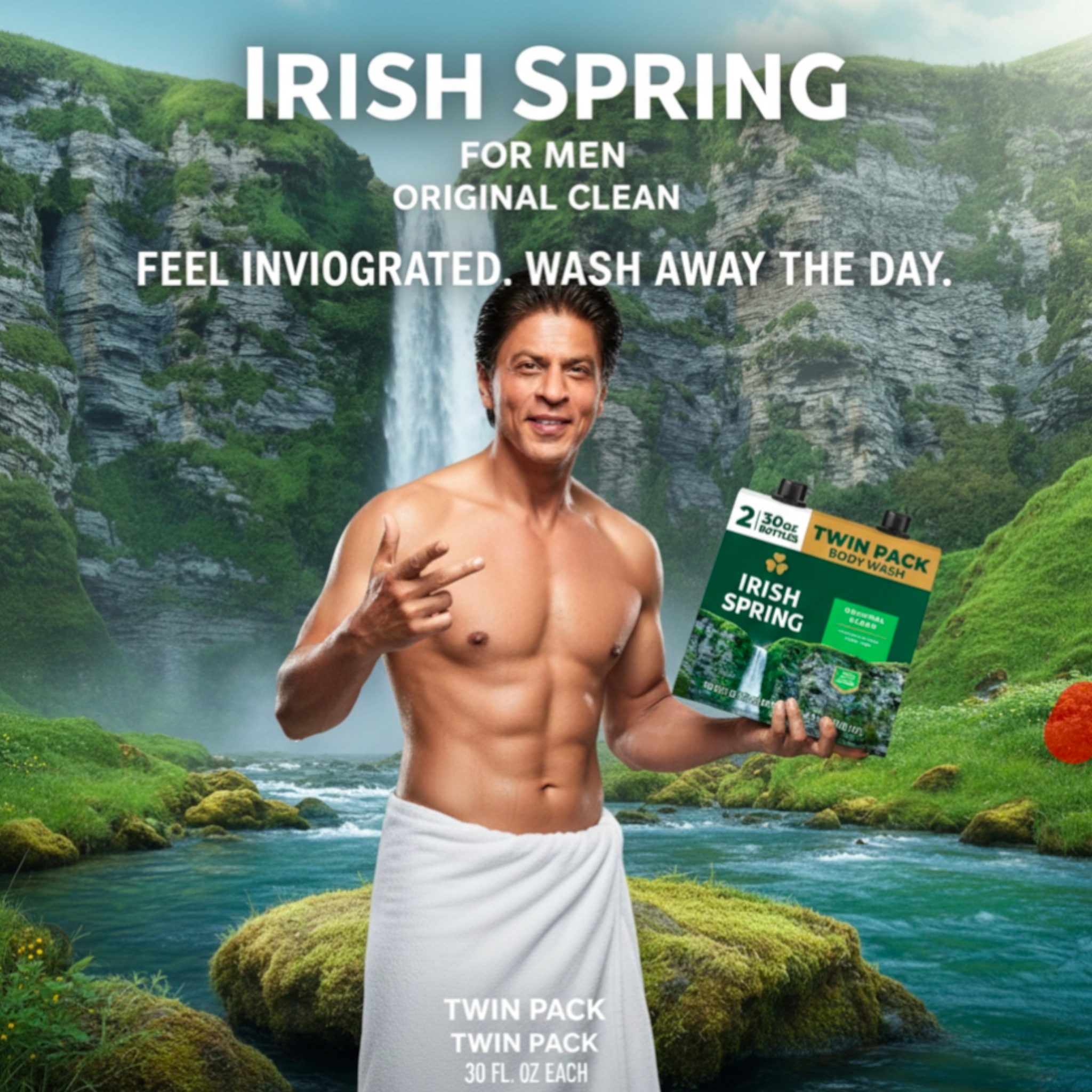 Irish Spring Body Wash for Men, Original Clean 2 Pack 30 oz - PhishStones Products