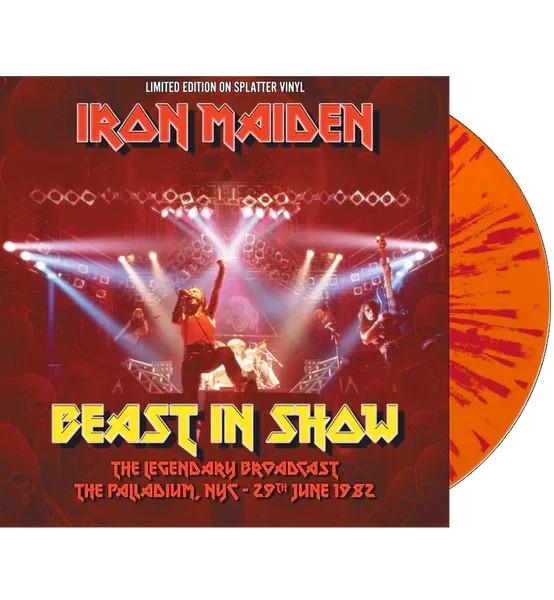 Iron Maiden - Beast In Show: Palladium N.Y.C. 1982 (Red & Orange Splatter Vinyl, Import) (LP) - PhishStones Products