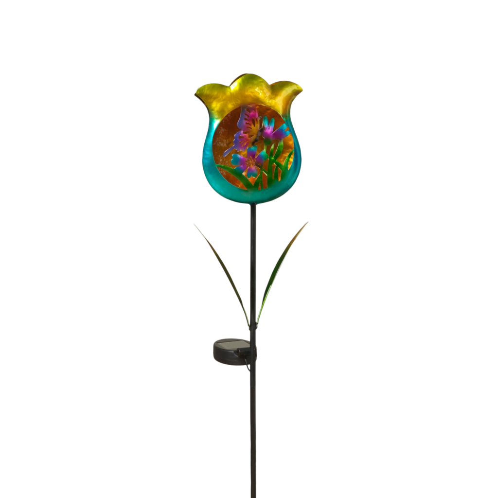 Solar-Powered Tulip Garden Stake -