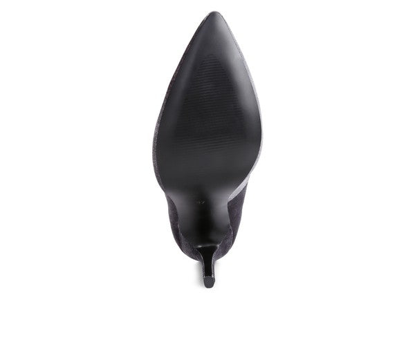 Janessa Velvet Stiletto Heel Pumps - PhishStones Products