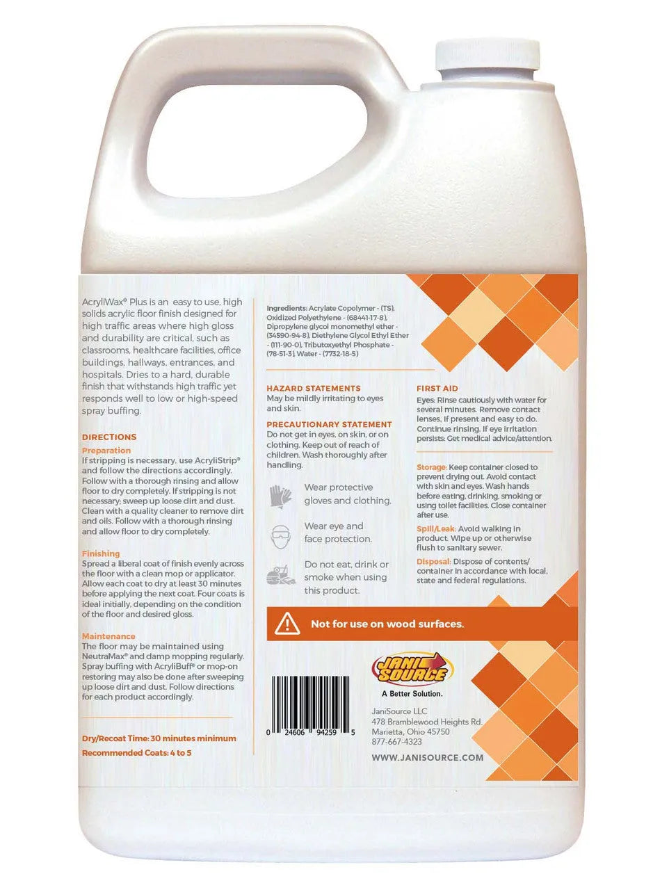 Acryliwax Plus High Traffic Commercial Floor Finish