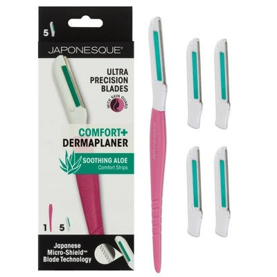 JAPONESQUE Comfort+ Dermaplaner Razor 1 handle/5 heads - New - PhishStones Products