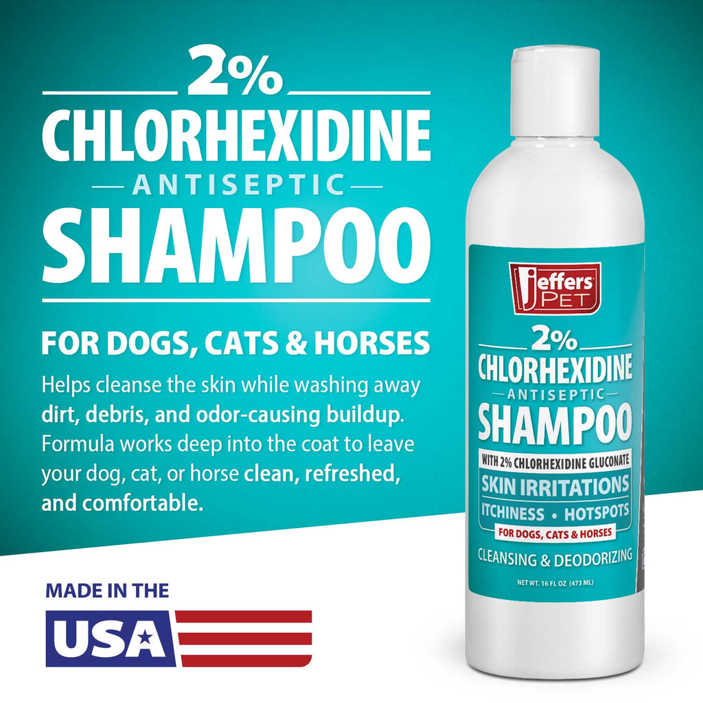 Jeffers Medicated 2% Chlorhexidine Shampoo for Dogs, Cats & Horses