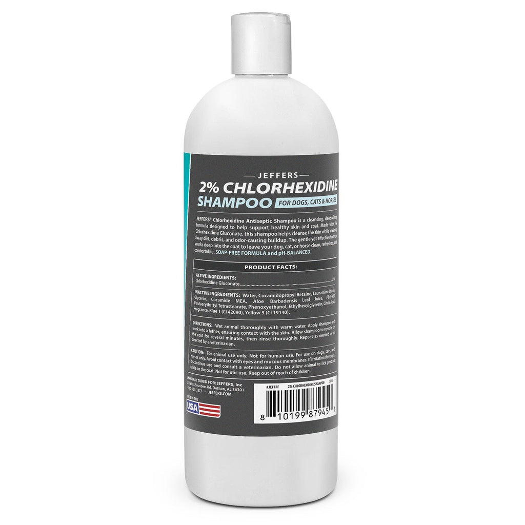 Jeffers Medicated 2% Chlorhexidine Shampoo for Dogs, Cats & Horses