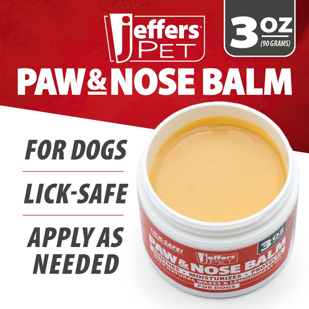 Jeffers Paw and Nose Protection Balm for Dogs, 3 ounce