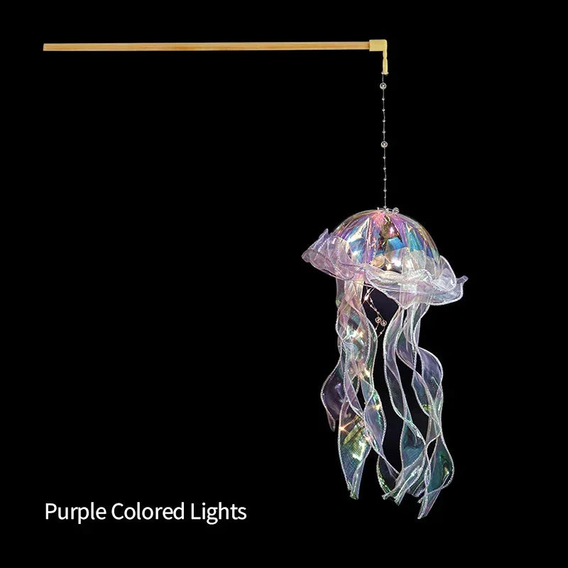 Jellyfish LED Lantern Night Light - Hanging Ocean Mermaid Bedroom & Party Decor for Kids - PhishStones Products