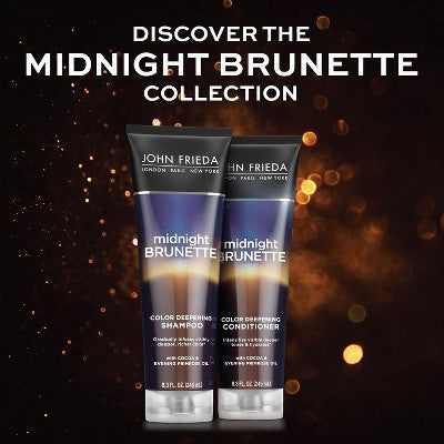 John Frieda Midnight Brunette Color Deepening Conditioner 8.3 fl oz - New - PhishStones Products