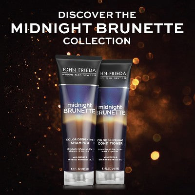 John Frieda Midnight Brunette Color Deepening Conditioner 8.3 fl oz - New - PhishStones Products