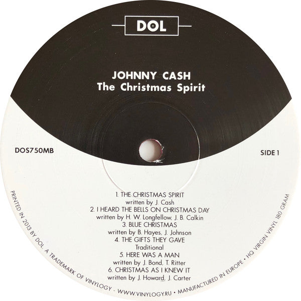 Johnny Cash The Christmas Spirit DOL LP, Album, RE, Red Mint (M) Mint (M) - PhishStones Products