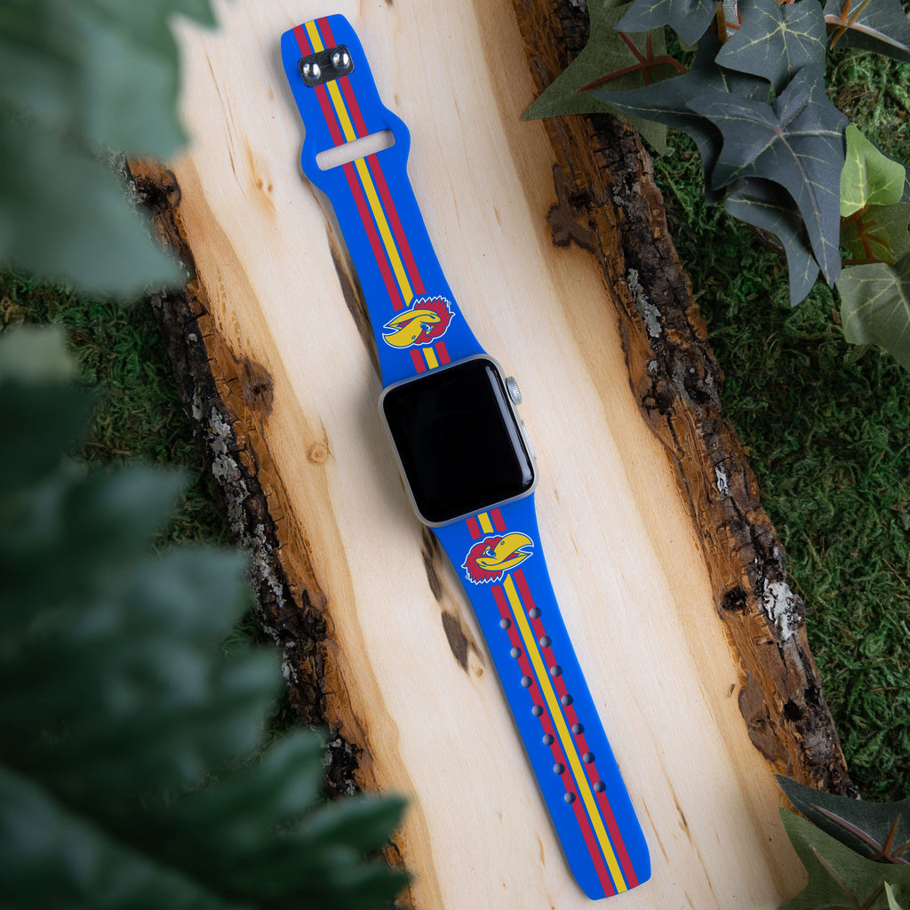 Kansas Jayhawks HD Apple Watch Band - PhishStones Products