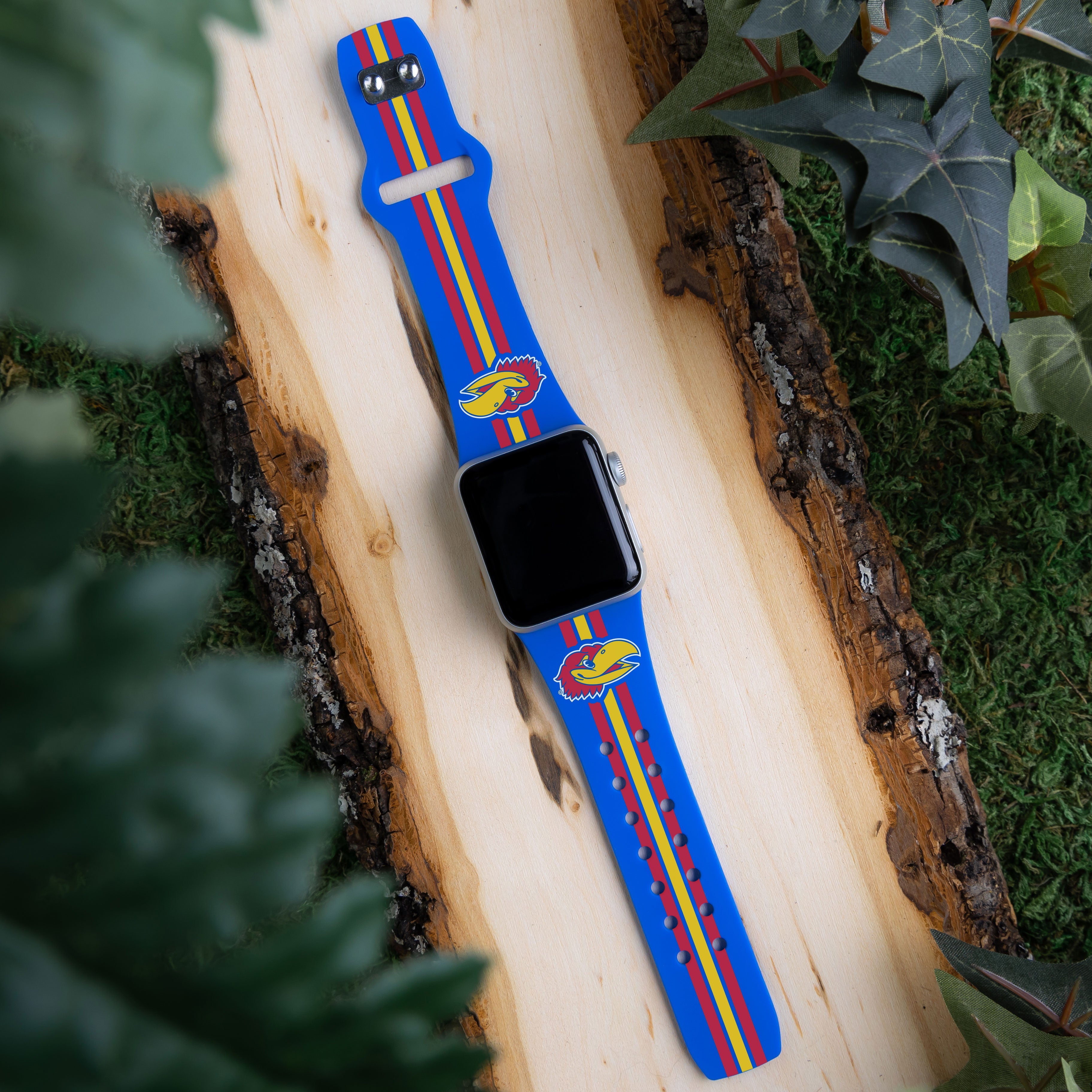 Kansas Jayhawks HD Apple Watch Band - PhishStones Products